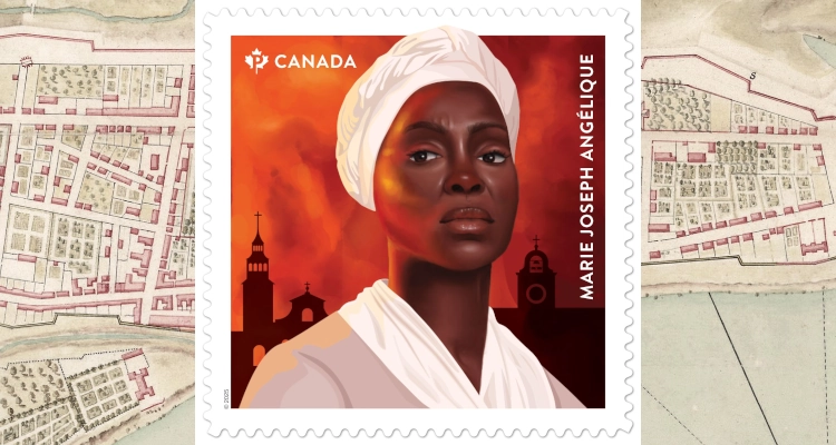 Canada Post's 2025 Black History Month stamp features Marie Joseph Angélique.